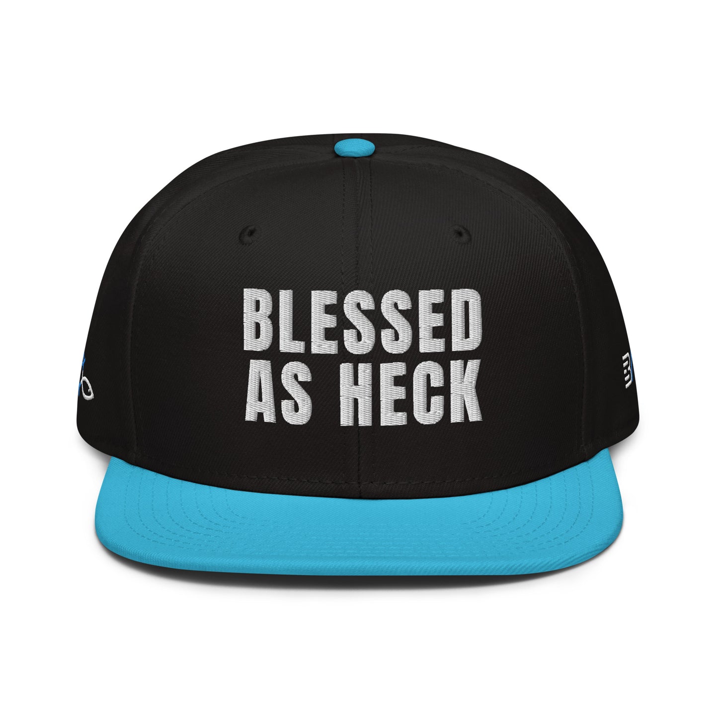 (LARGE FIT) "Blessed As Heck" Snapback Hat