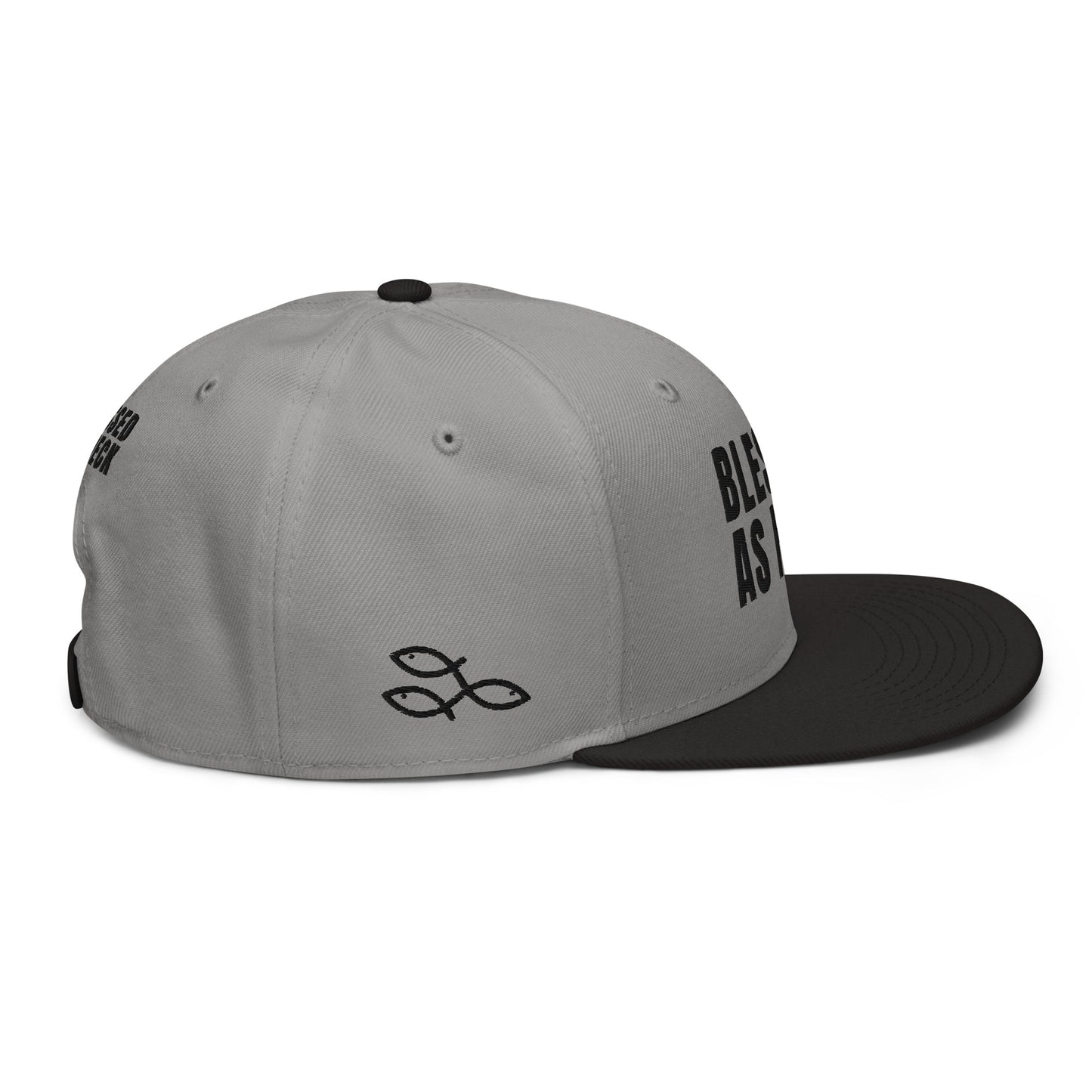 (LARGE FIT) "Blessed As Heck" Snapback Hat