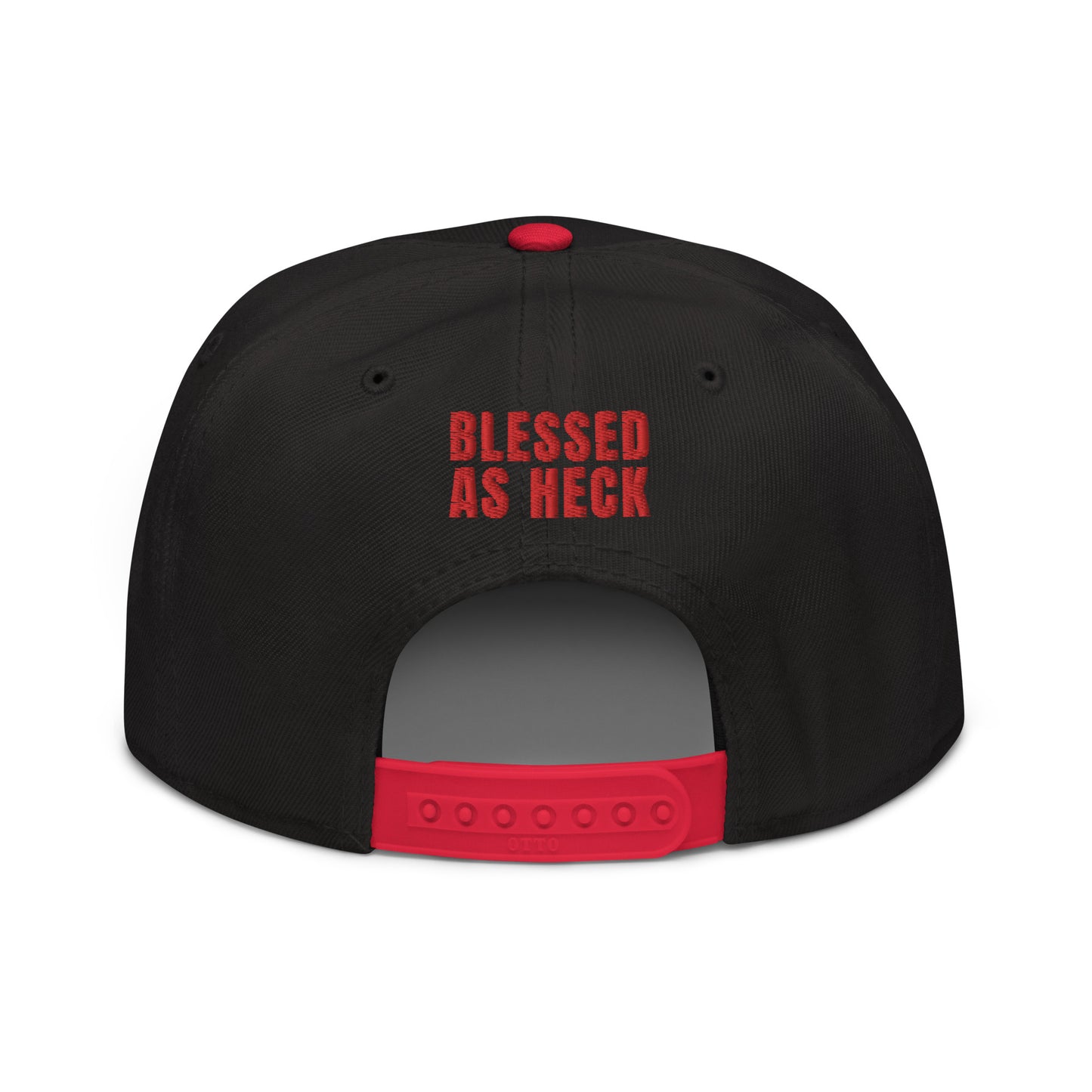 (LARGE FIT) "Blessed As Heck" Snapback Hat