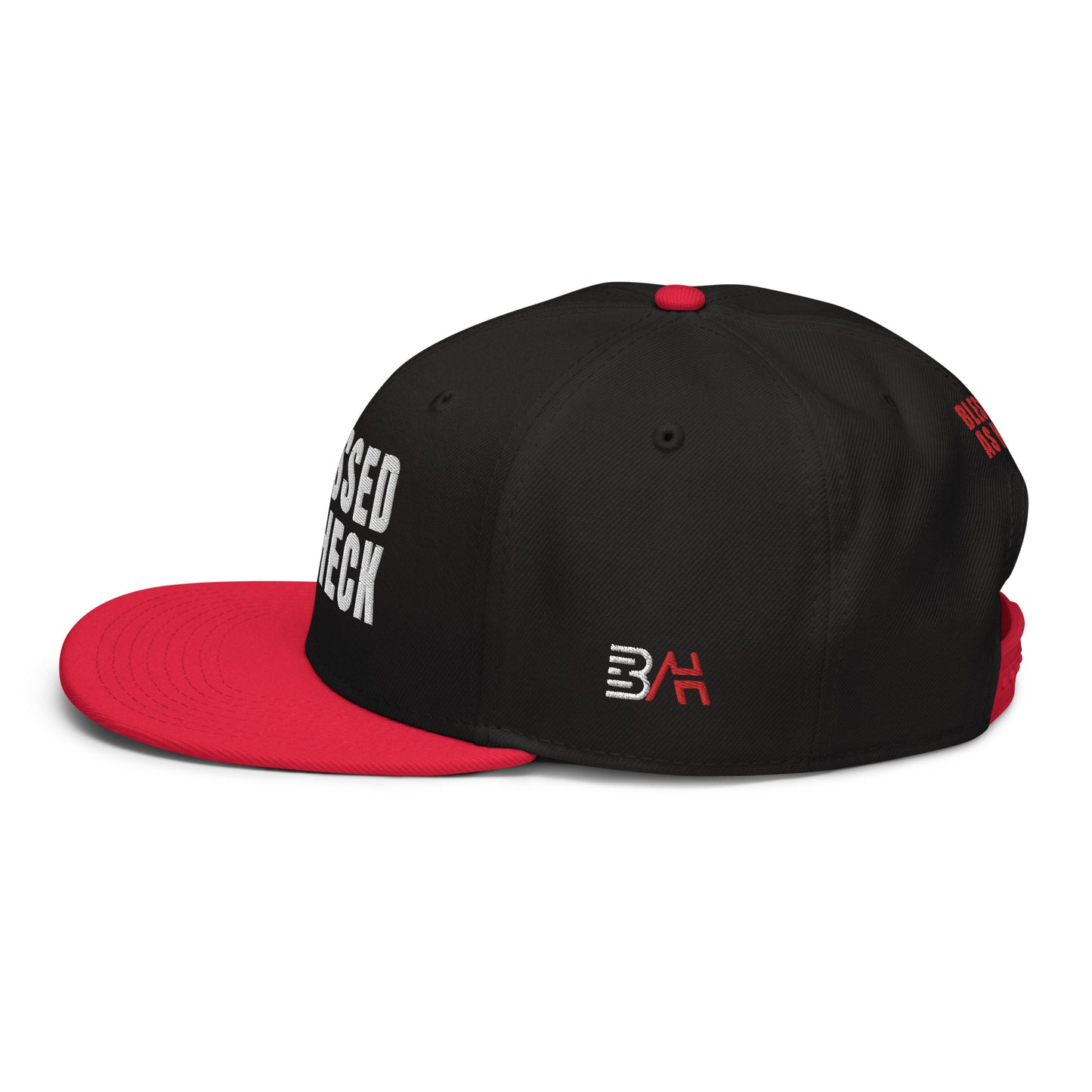 (LARGE FIT) "Blessed As Heck" Snapback Hat
