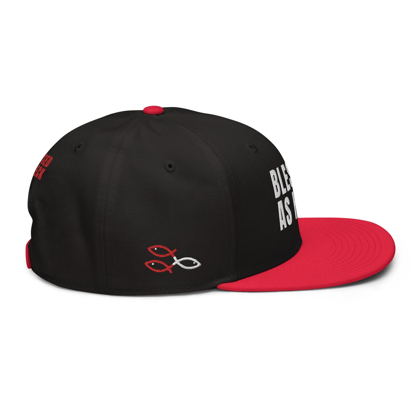 (LARGE FIT) "Blessed As Heck" Snapback Hat
