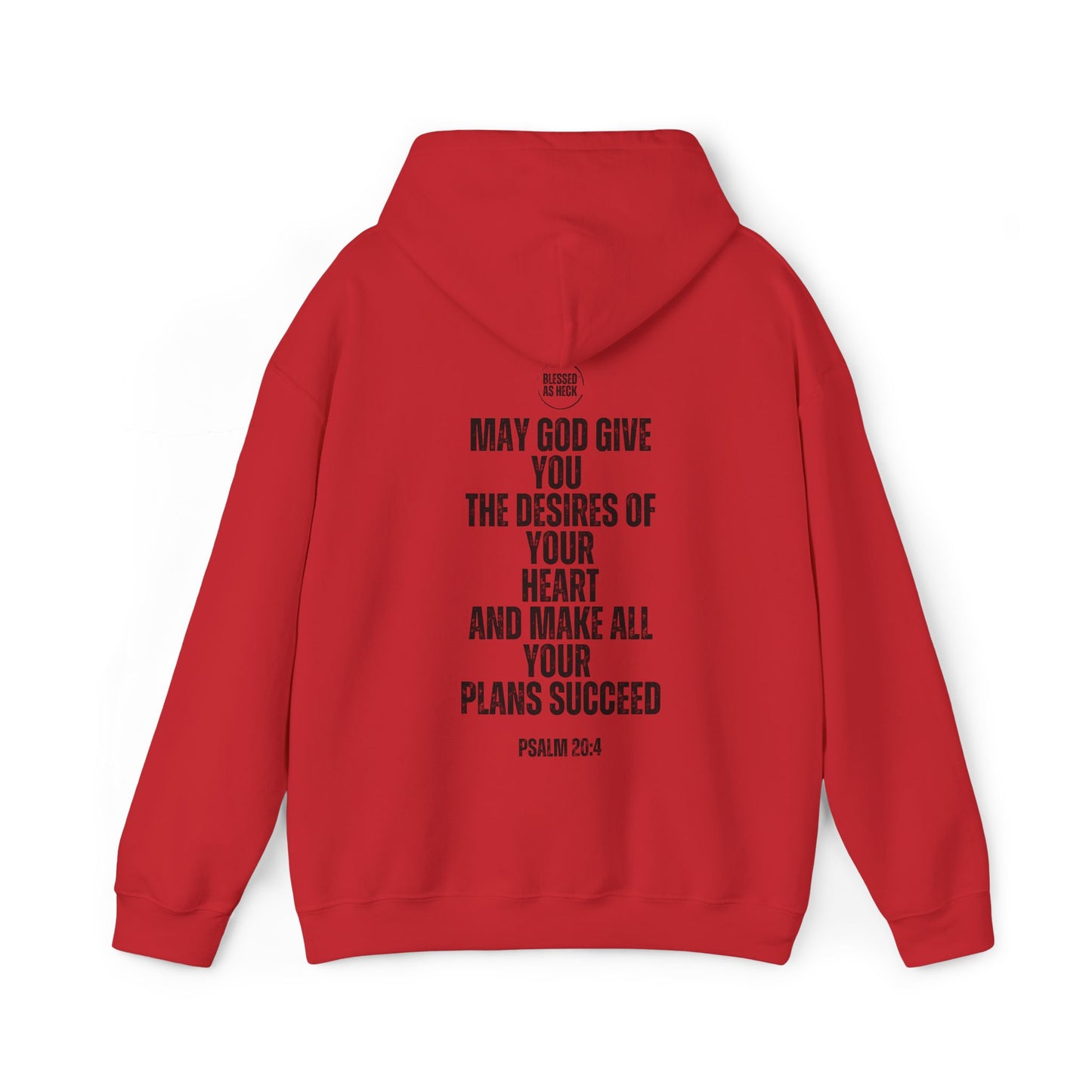 "I AM Blessed As Heck" Hoodie (Black Letters)