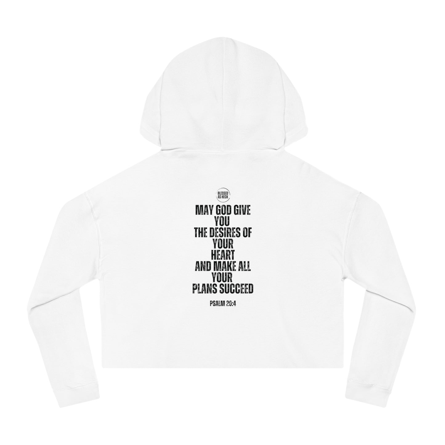 "I AM BLESSED AS HECK" Women’s Cropped Hoodie