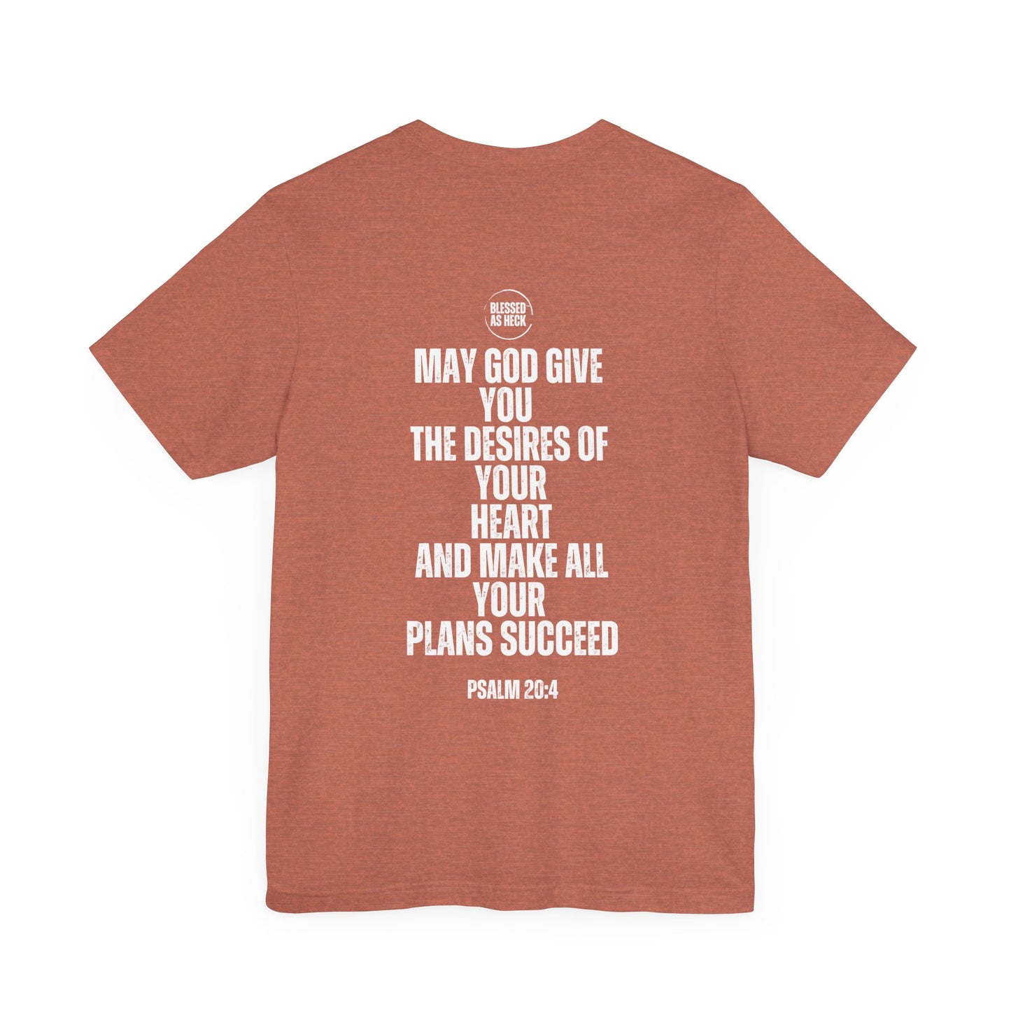 "I Am Blessed As Heck" Classic Unisex T-shirt (White Letters)