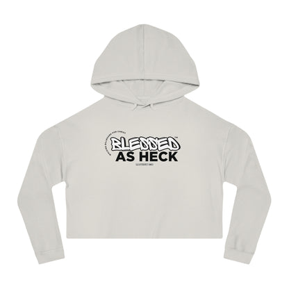 Blessed As Heck | Walking Billboard For Christ (Women's Crop Hoodie)