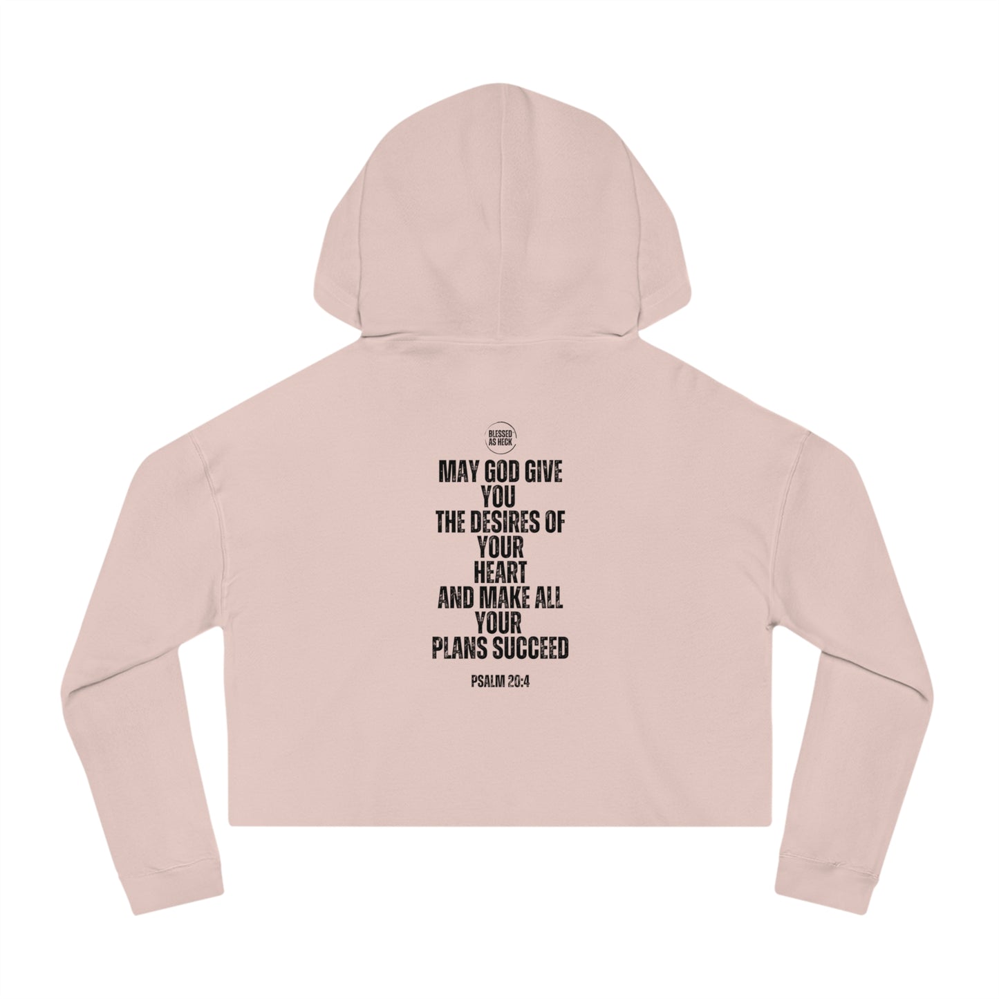 "I AM BLESSED AS HECK" Women’s Cropped Hoodie