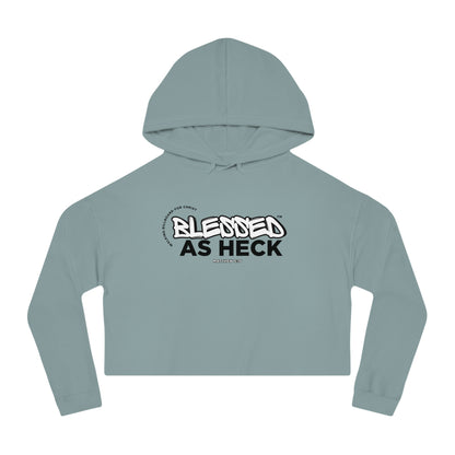 Blessed As Heck | Walking Billboard For Christ (Women's Crop Hoodie)