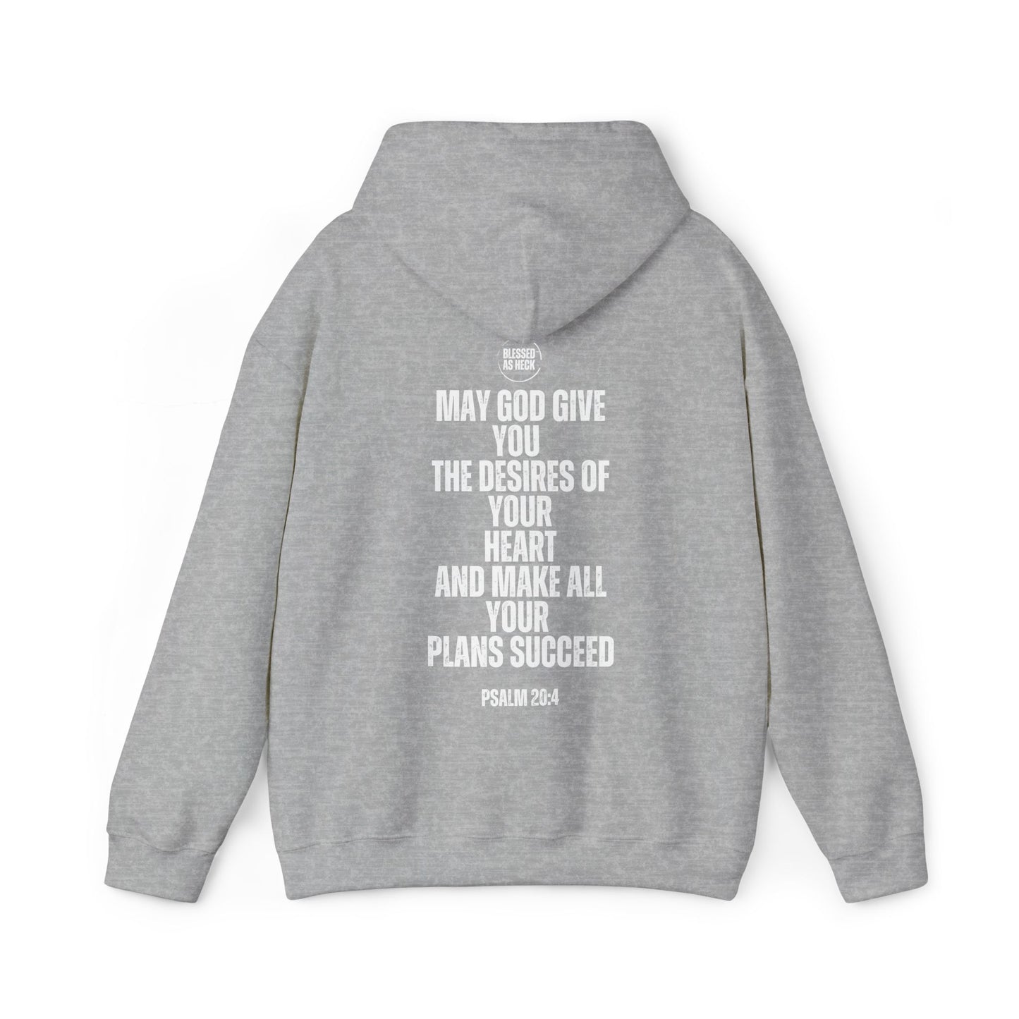 "I AM Blessed As Heck" Hoodie (White Letters)