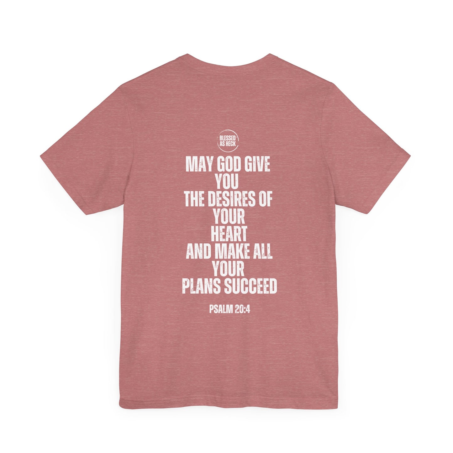 "I Am Blessed As Heck" Classic Unisex T-shirt (White Letters)