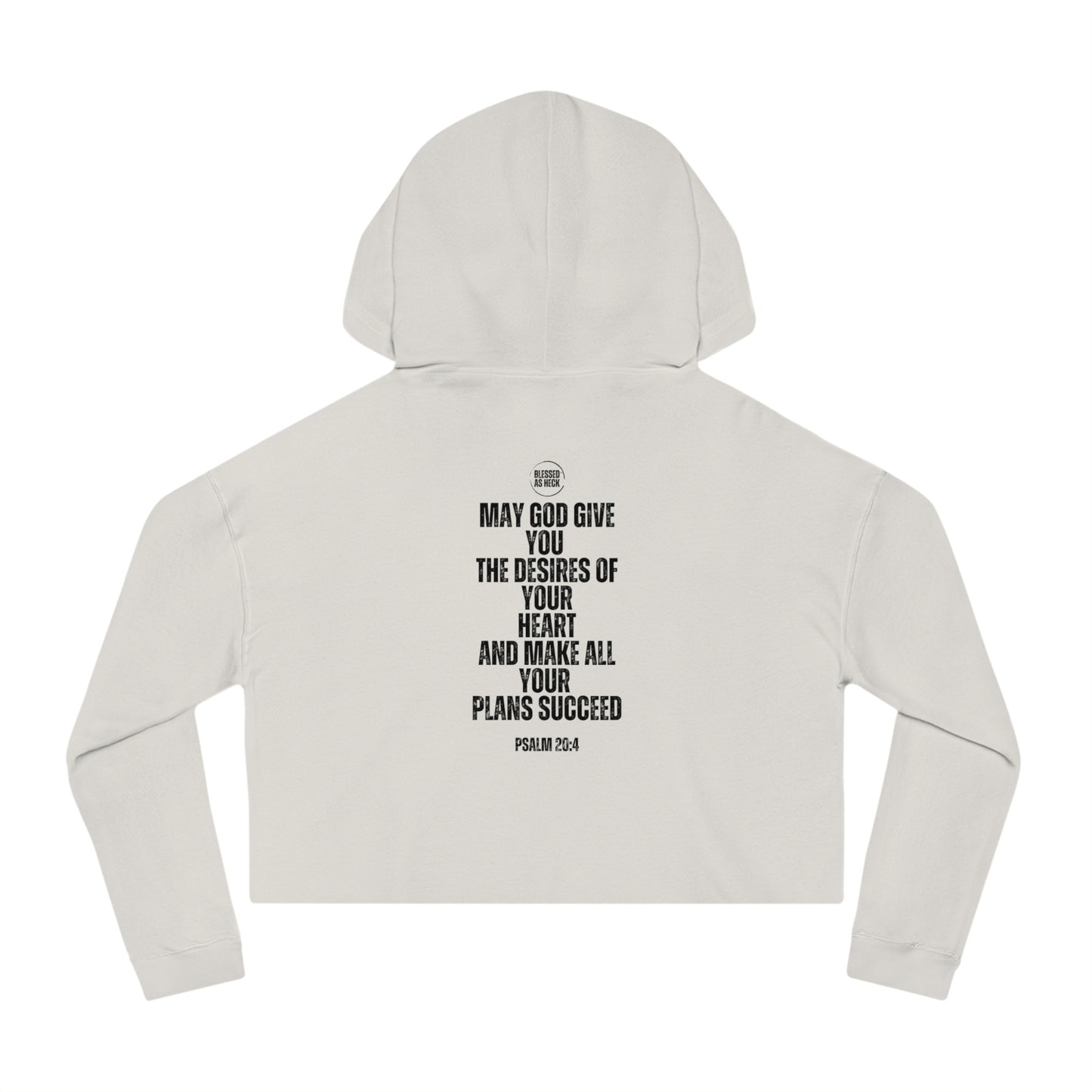 "I AM BLESSED AS HECK" Women’s Cropped Hoodie