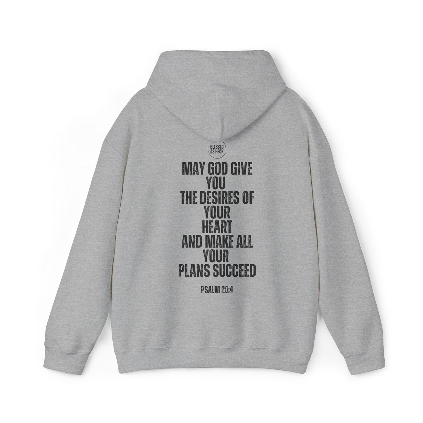 "I AM Blessed As Heck" Hoodie (Black Letters)