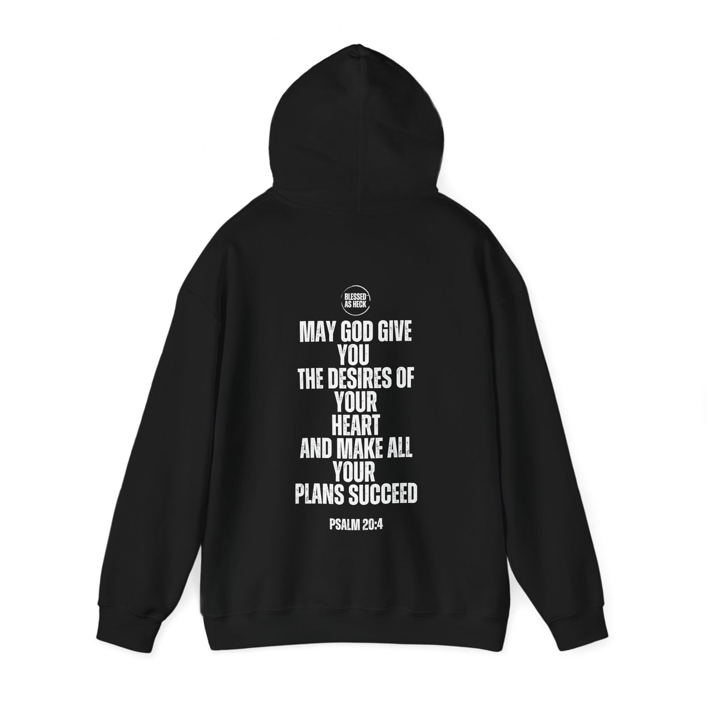 "I AM Blessed As Heck" Hoodie (White Letters)