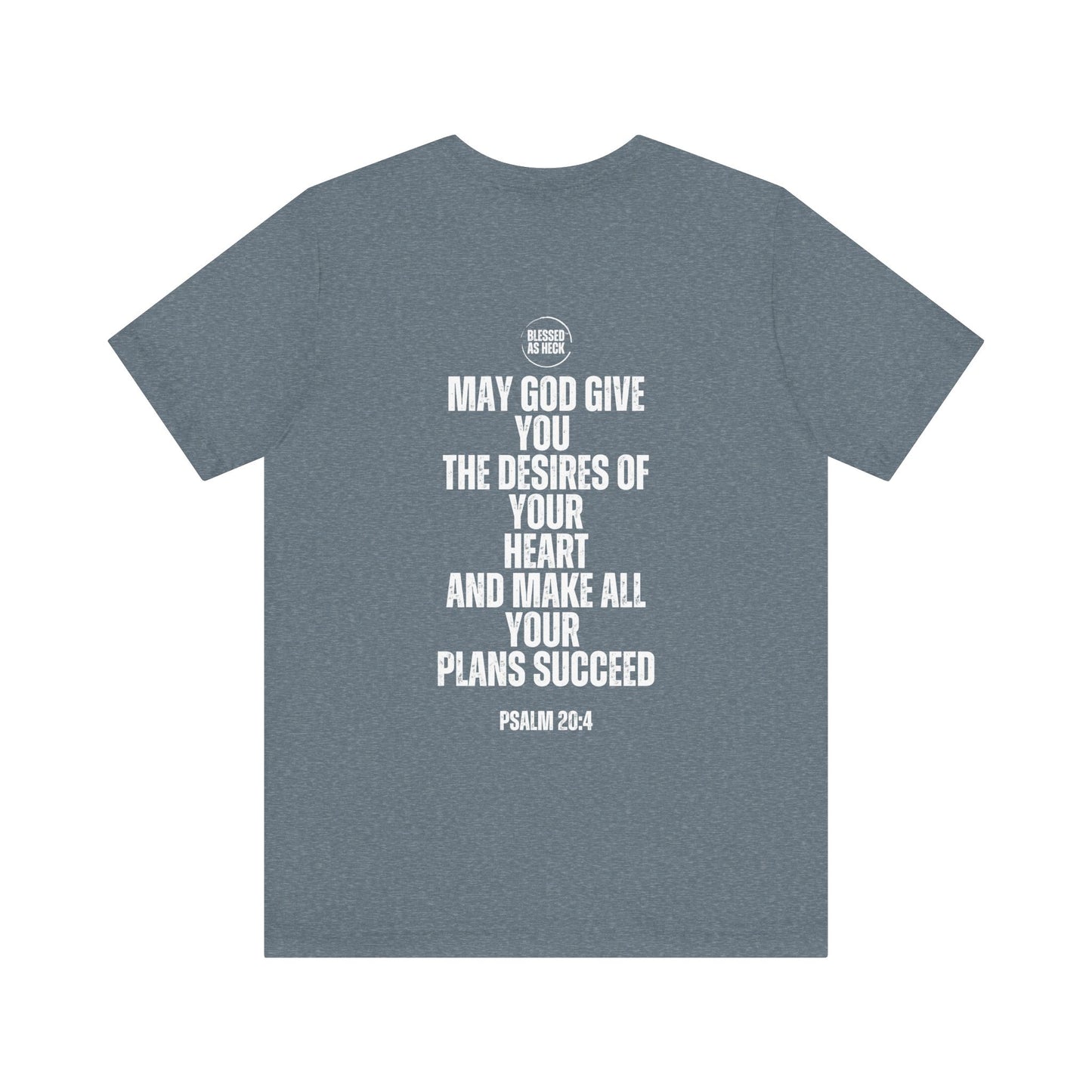 "I Am Blessed As Heck" Classic Unisex T-shirt (White Letters)