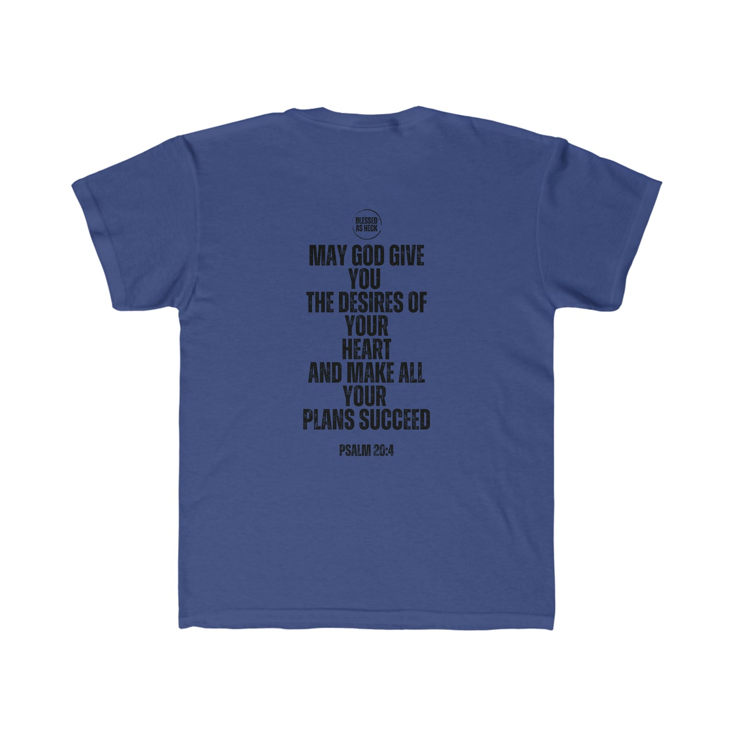 Kids "I Am Blessed As Heck" Classic T-Shirt (Black Letters)