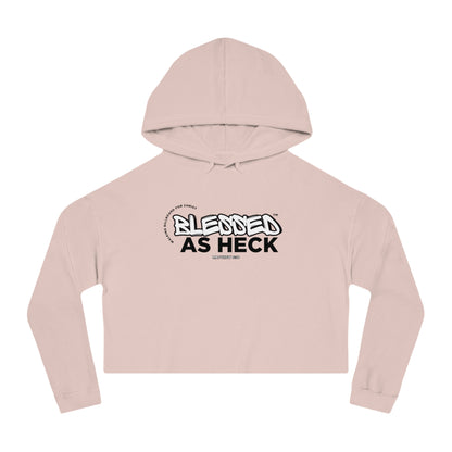 Blessed As Heck | Walking Billboard For Christ (Women's Crop Hoodie)