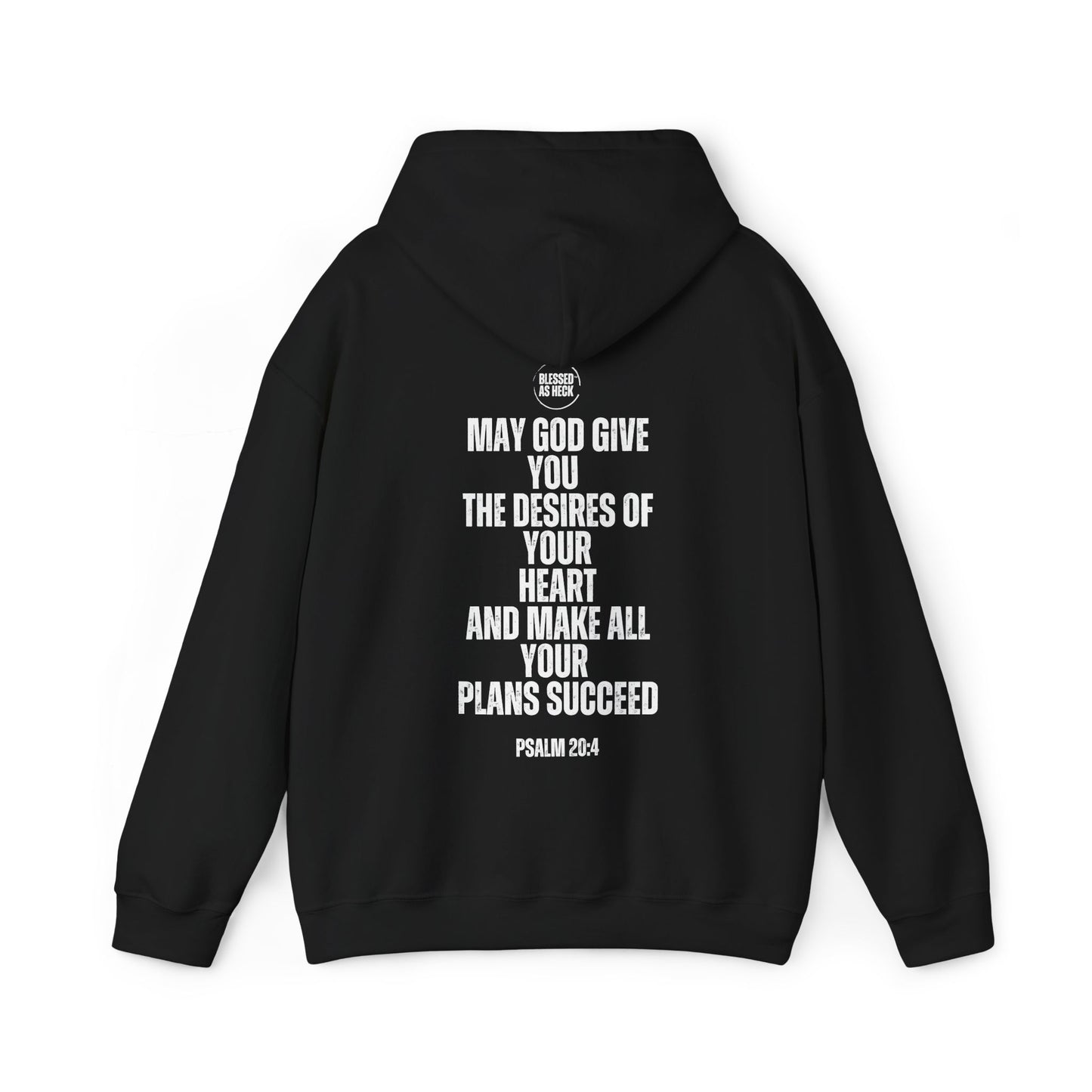 "I AM Blessed As Heck" Hoodie (White Letters)