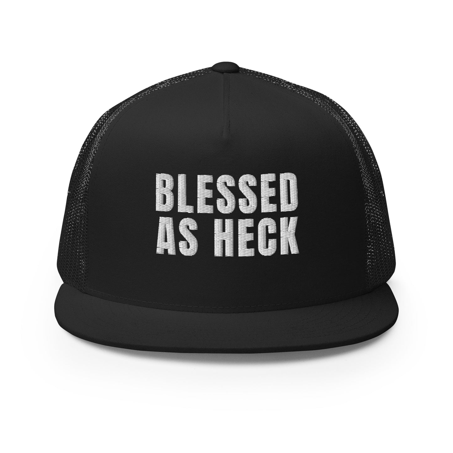 "Blessed As Heck" Trucker Hat