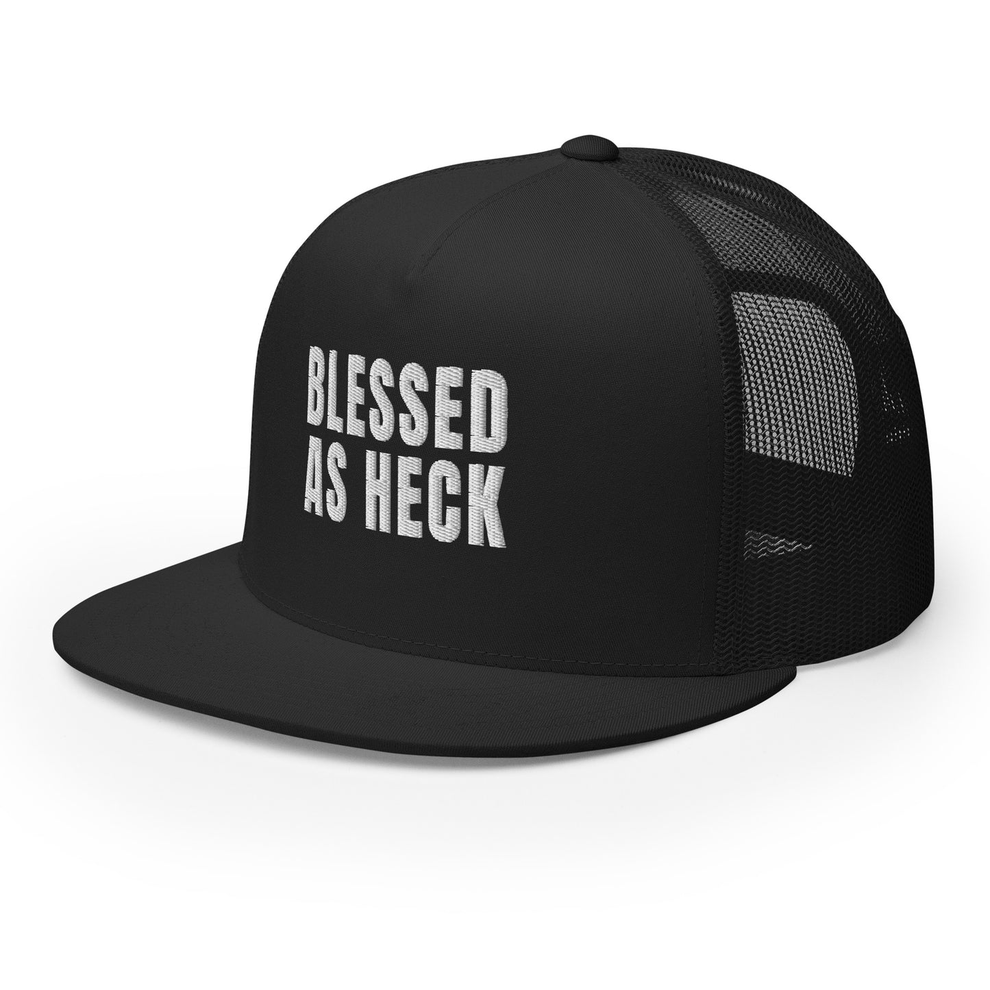 "Blessed As Heck" Trucker Hat