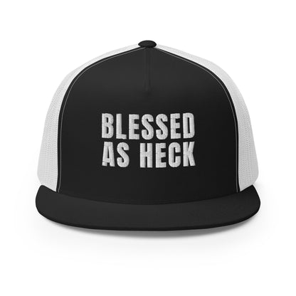 "Blessed As Heck" Trucker Hat