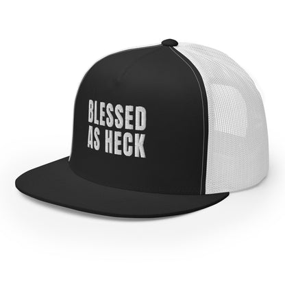 "Blessed As Heck" Trucker Hat