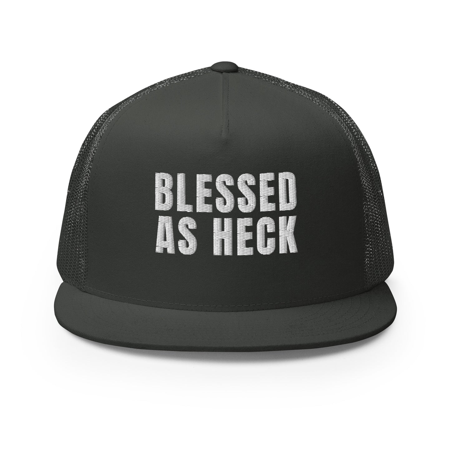 "Blessed As Heck" Trucker Hat