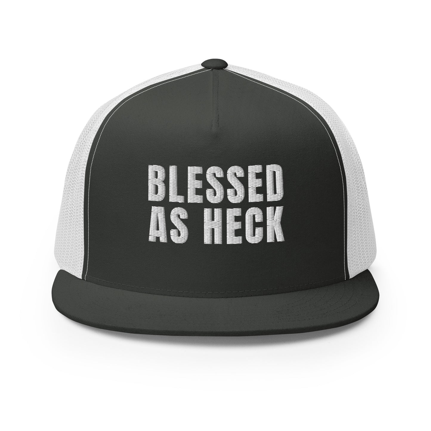 "Blessed As Heck" Trucker Hat