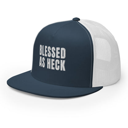 "Blessed As Heck" Trucker Hat