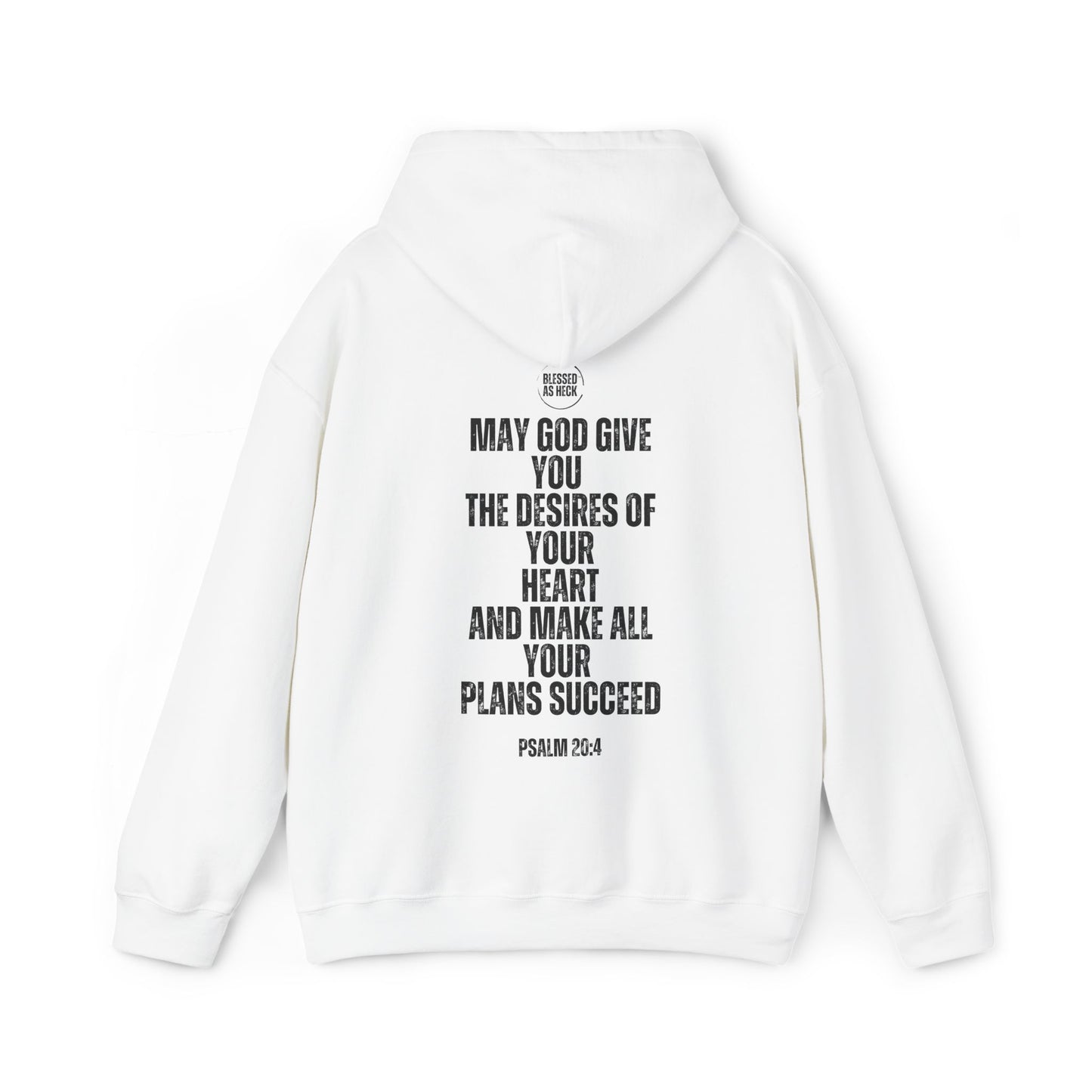 "I AM Blessed As Heck" Hoodie (Black Letters)