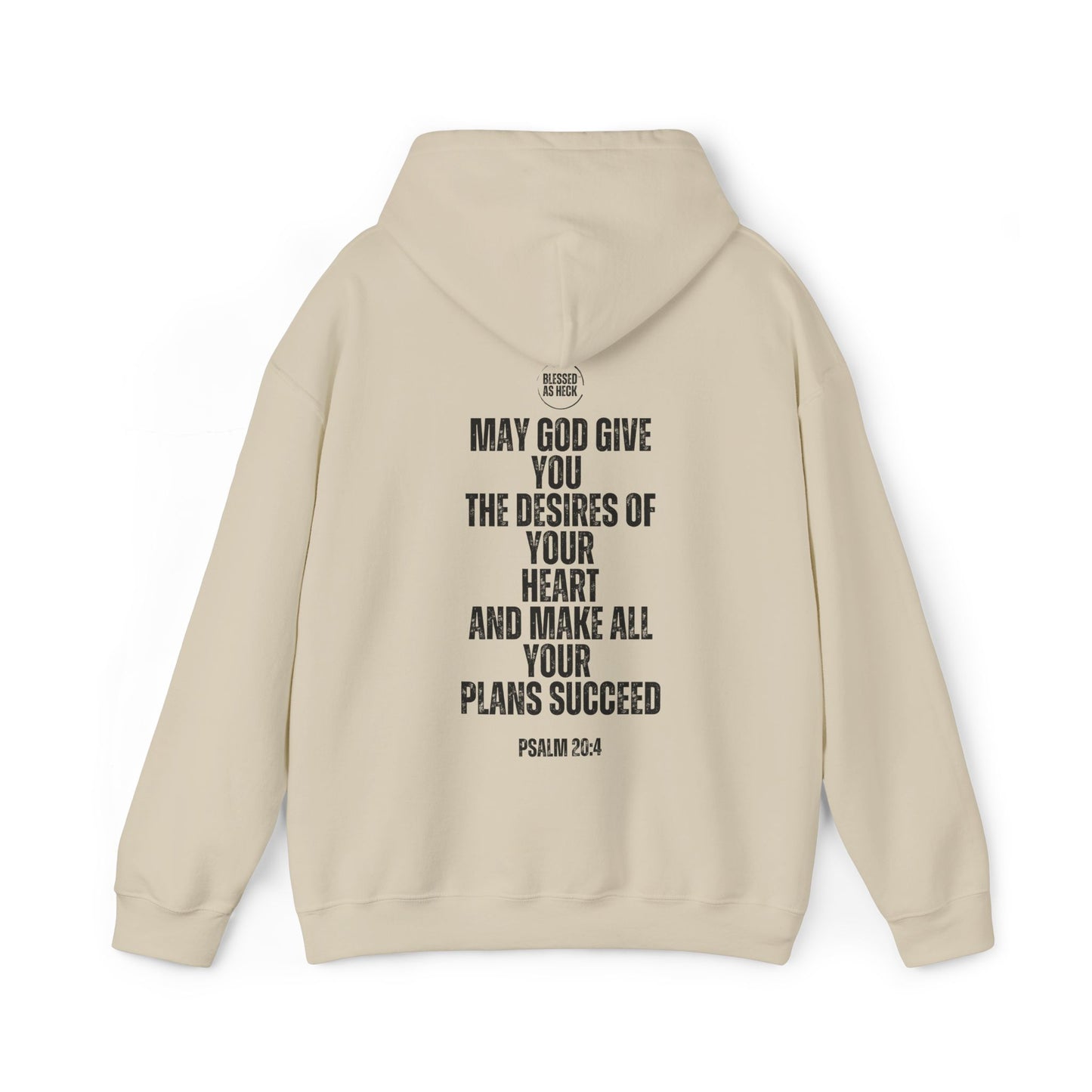 "I AM Blessed As Heck" Hoodie (Black Letters)