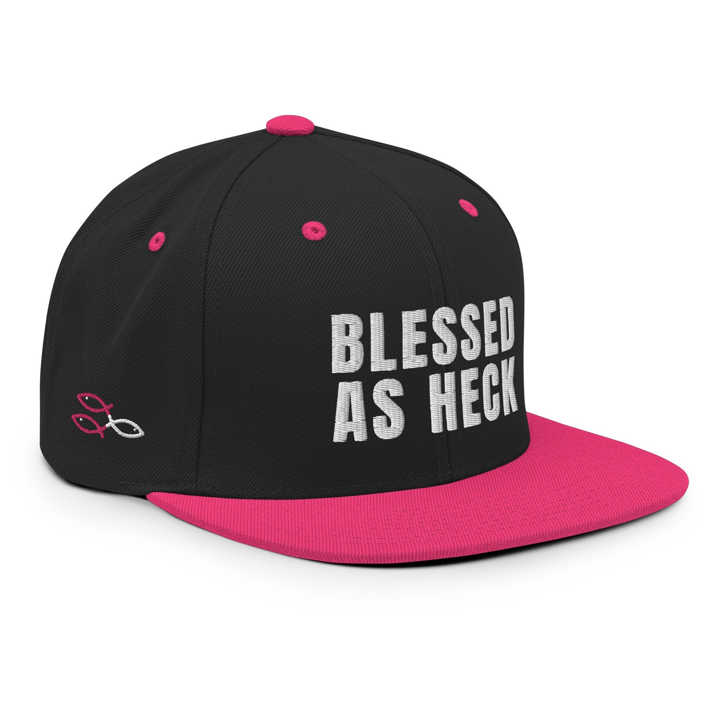 "Blessed As Heck" Classic Snapback Hat