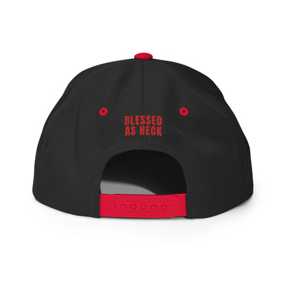 "Blessed As Heck" Classic Snapback Hat