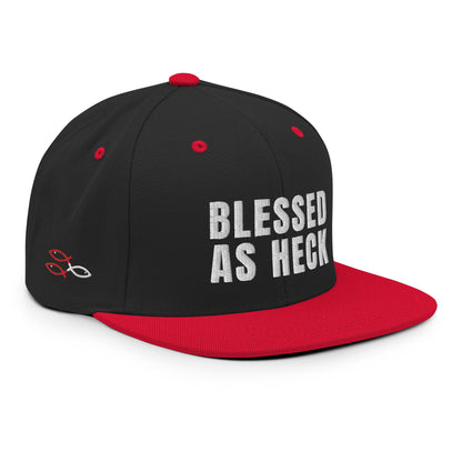 "Blessed As Heck" Classic Snapback Hat