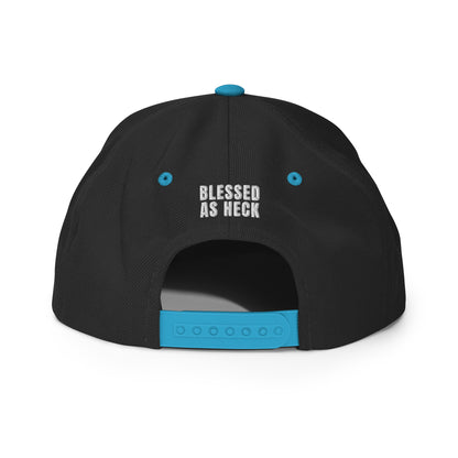 "Blessed As Heck" Classic Snapback Hat