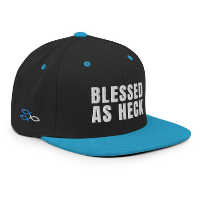 "Blessed As Heck" Classic Snapback Hat