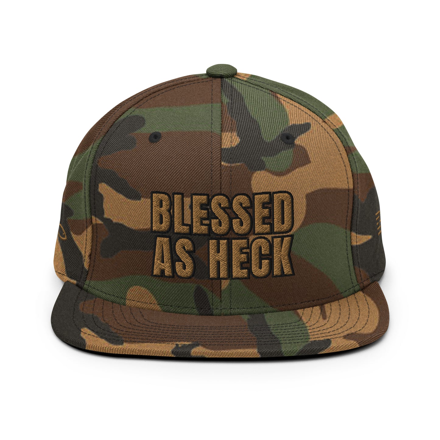 "Blessed As Heck" Classic Snapback Hat