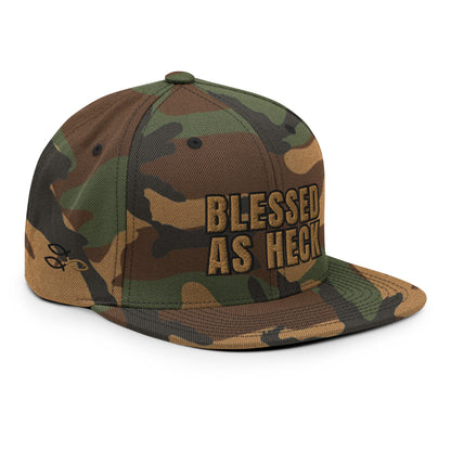 "Blessed As Heck" Classic Snapback Hat