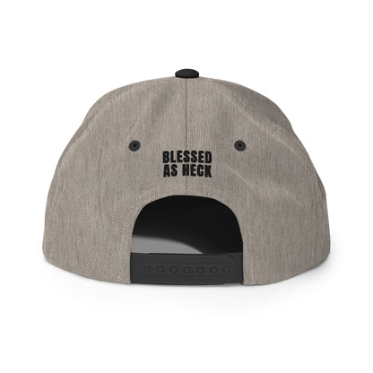 "Blessed As Heck" Classic Snapback Hat