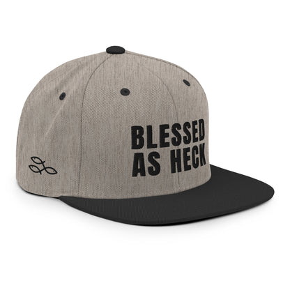 "Blessed As Heck" Classic Snapback Hat