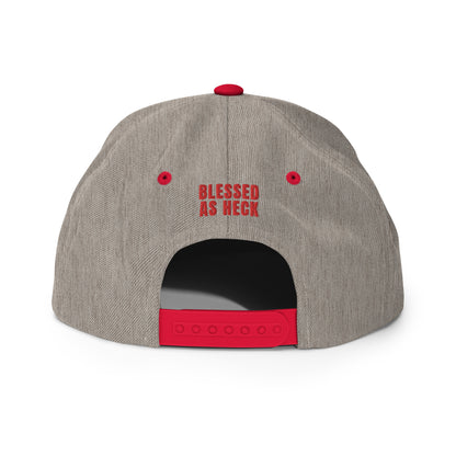 "Blessed As Heck" Classic Snapback Hat