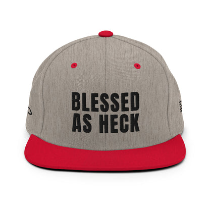 "Blessed As Heck" Classic Snapback Hat