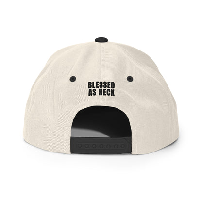 "Blessed As Heck" Classic Snapback Hat