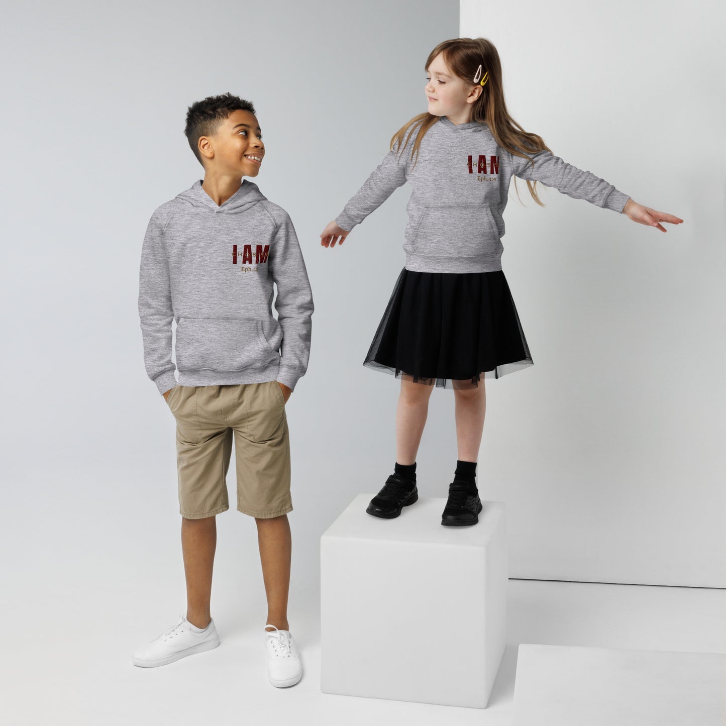 "I AM CHOSEN" Embroidered Kids Eco hoodie