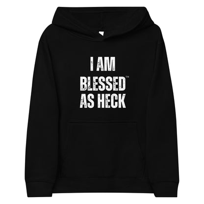 "I AM Blessed As Heck Classic" Kids fleece hoodie