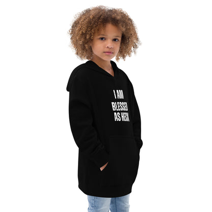 "I AM Blessed As Heck Classic" Kids fleece hoodie