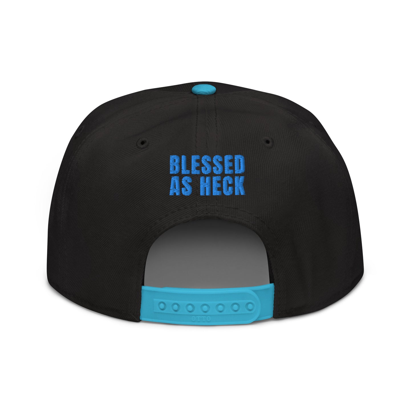 (LARGE FIT) "Blessed As Heck" Snapback Hat
