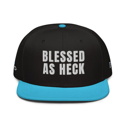(LARGE FIT) "Blessed As Heck" Snapback Hat
