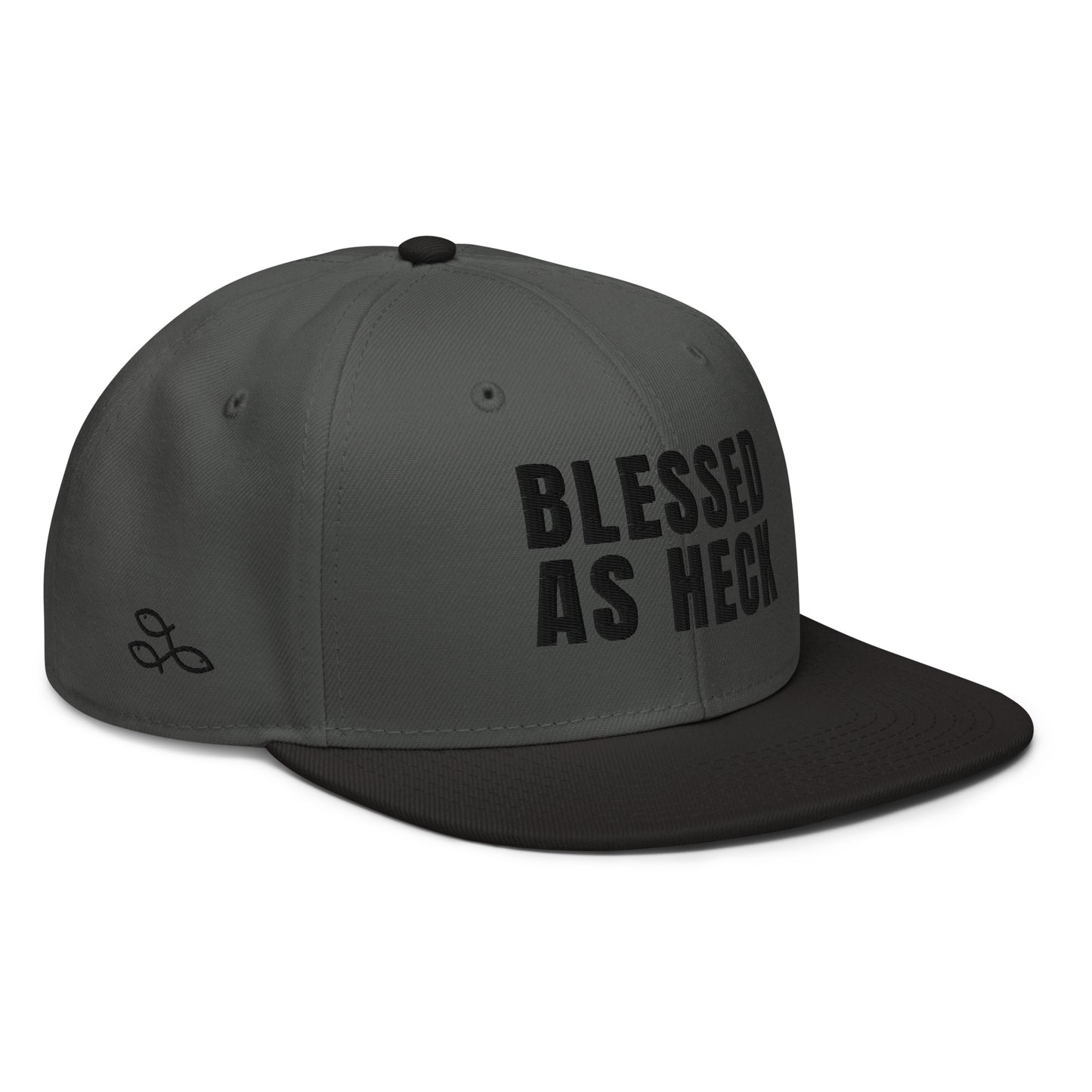 (LARGE FIT) "Blessed As Heck" Snapback Hat