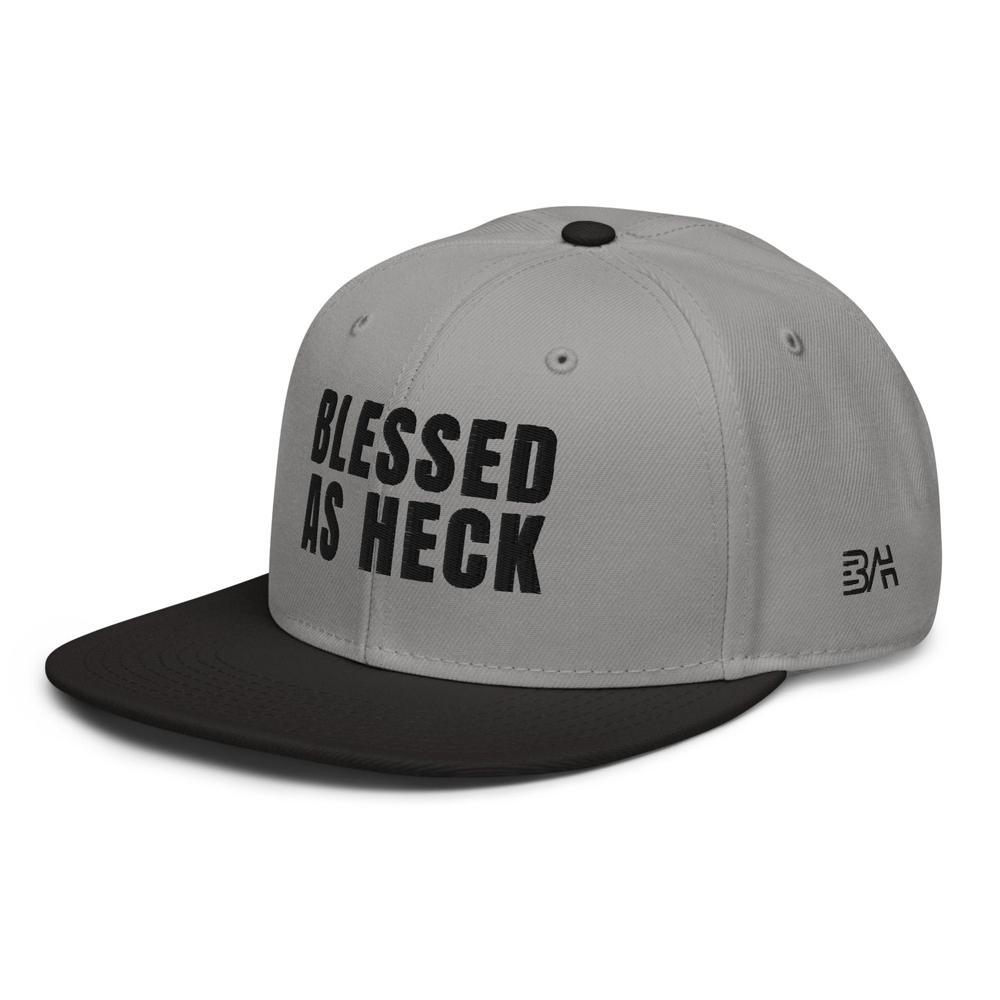 (LARGE FIT) "Blessed As Heck" Snapback Hat