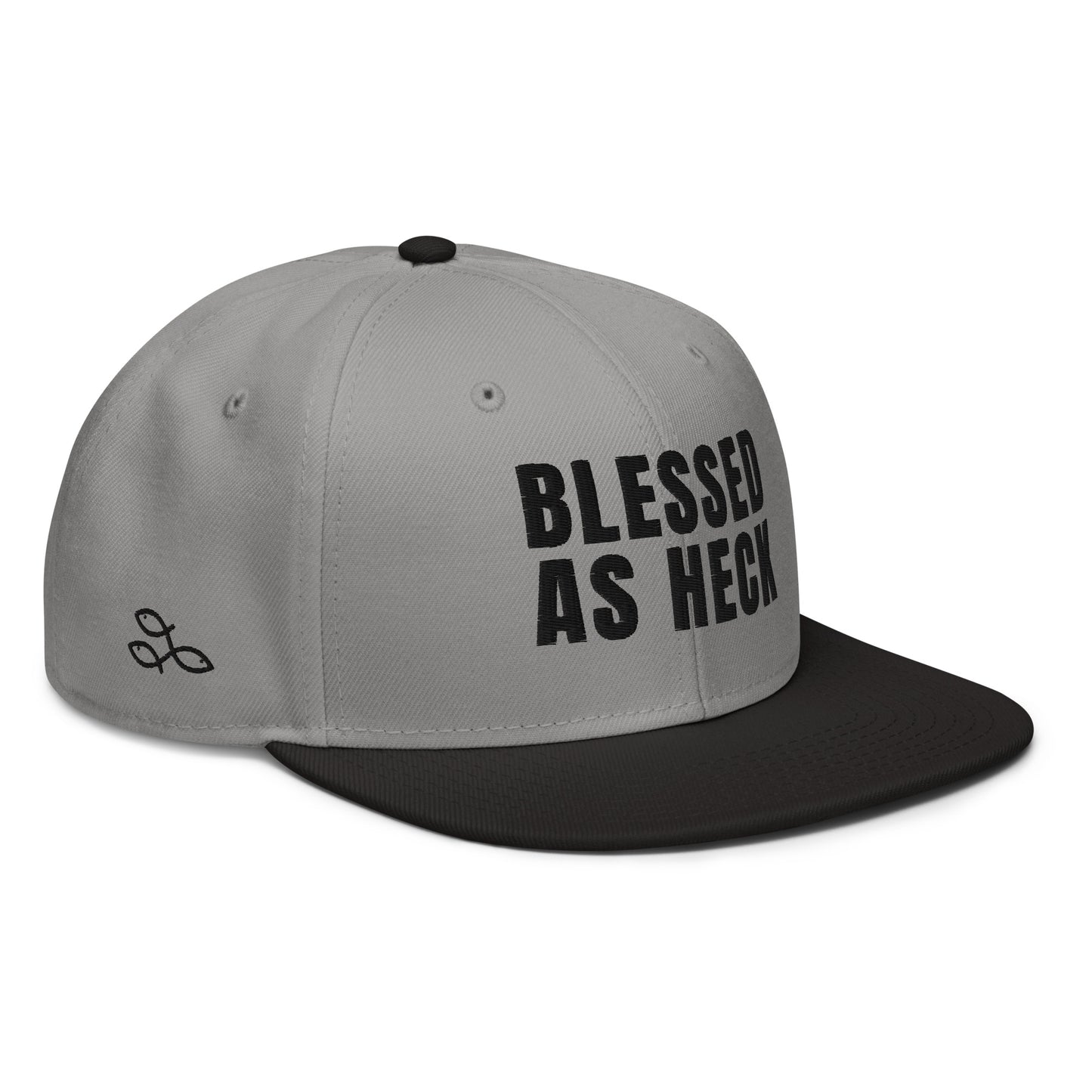 (LARGE FIT) "Blessed As Heck" Snapback Hat