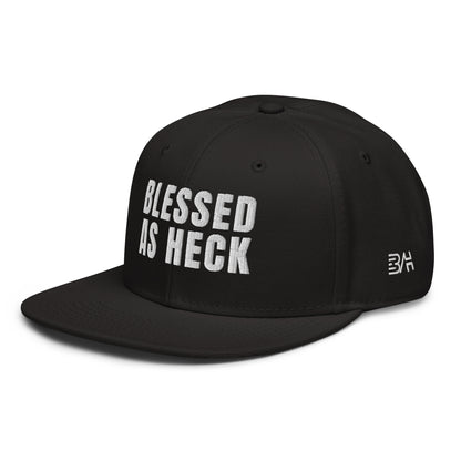 (LARGE FIT) "Blessed As Heck" Snapback Hat